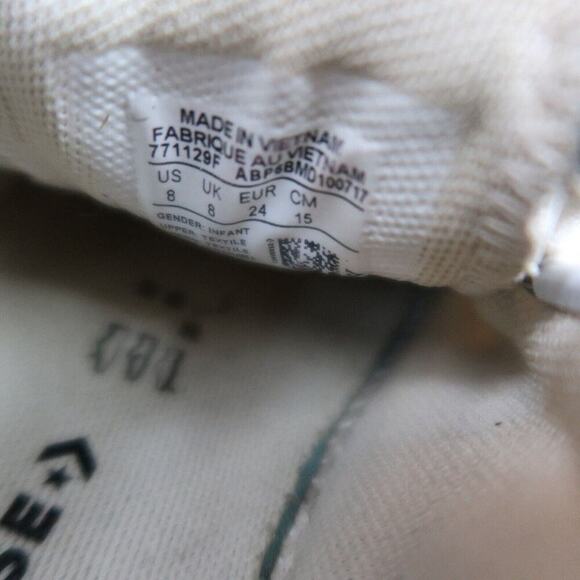 Converse Shoes Infant 8 Sneakers Chuck Taylor All Star Easy On Animal Print Kids - Picture 12 of 13